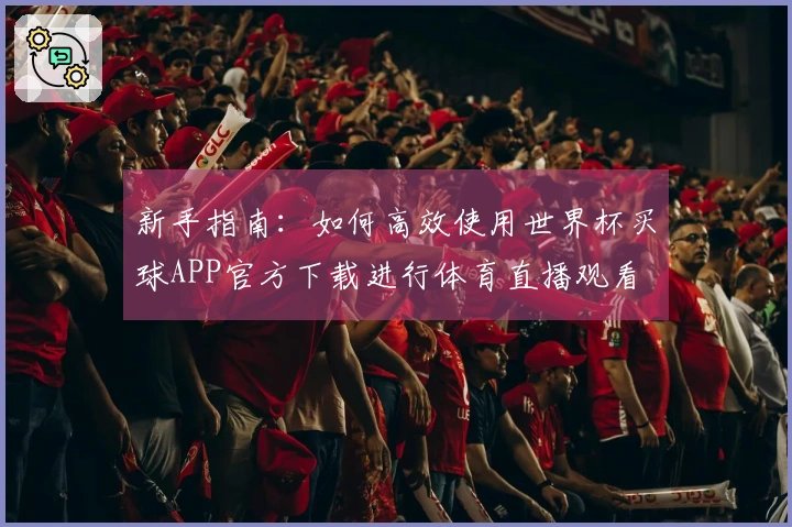新手指南：如何高效使用世界杯买球APP官方下载进行体育直播观看